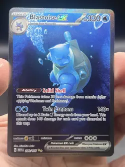 Blastoise ex 200/165 Special Illustration Rare Pokemon Scarlet & Violet 151 NM - Image 3