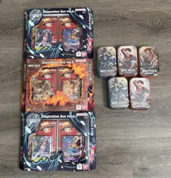 One Piece CCG Illustration Box Vol.5 & Vol.6 Tin Pack Set 153+1 Ca… - Image 2