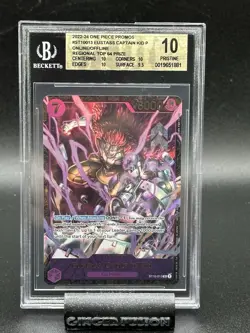 2022-24 One Piece Eustass Captain Kidd Regional Top 64 English BGS 10 - Image 1
