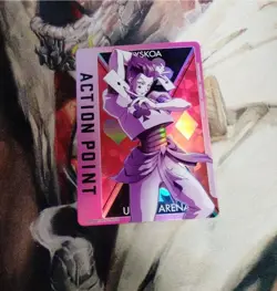 Union Arena Hunter x Hunter Foil Action Point Hisoka Morow UA03BT/HTR-1-AP04 AP - Image 1