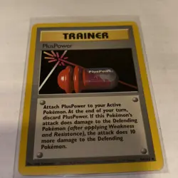 Pokemon 84/102 PlusPower Base Set Unlimited Uncommon Lp Card - Image 1