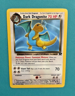 Dark Dragonite 22/82 Team Rocket Unlimited Pokemon Card; Near Mint - Image 1