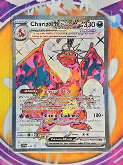 🔥Pokemon Charizard Base Set 004/102 Holo Rare English Card obsidian flames🔥🔥 - Image 3