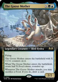 The Goose Mother (Extended Art) -Foil Near Mint MTG Wilds of Eldraine - Image 1
