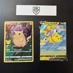 Pokemon TCG - Flying Pikachu V 006/025 Celebrations - 2-Card Lot - NM - Image 1