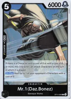 Mr. 1 (Daz.Bonez) - OP14-090 - The Azure Sea's Seven - ONE PIECE Card - English - Image 1