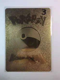 Pokemon Mewtwo & Mew GX Tag Team Gold Foil Fan Art Collector Card TCG Pk1 - Image 2