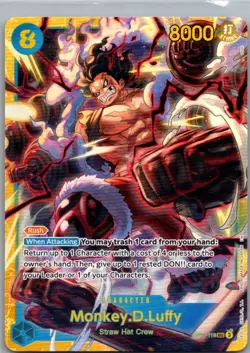 Monkey D. Luffy OP11-118 SEC A Fist of Divine Speed ONE PIECE Card Game - Image 1