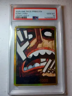 PSA 10 Gem Mint One Piece PRB02 Don Gold Card Usopp English - Image 1