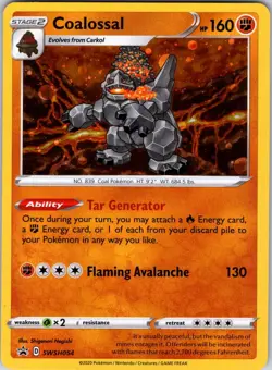 Coalossal - SWSH054 SWSH: Sword & Shield Promo Cards Pokemon TCG NM Holo - Image 1