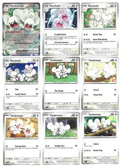 Maushold Tandemaus Set of 9 Card Collection Holo Double Rare Cute Pokemon ex - Image 1