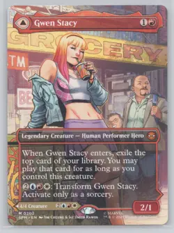 Gwen Stacy (Borderless) Normal M Marvel's Spider-Man 202 NM - Image 1