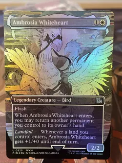 NM Borderless Foil Ambrosia Whiteheart, MTG, Final Fantasy, Magic, 325 - Image 1