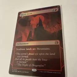 FOIL - Blood Moon - Wilds of Eldraine: Enchanting Tales Magic The Gathering MTG - Image 1