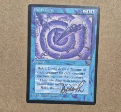 UNPLAYED SIGNED Magic MTG Baki's Curse Homelands NM NICOLA LEONARD EDH CUBE - Image 1