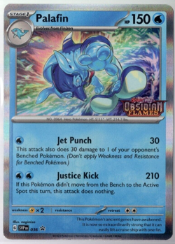 Palafin SVP 036 Stamped Pre Release Obsidian Flames Promo Pokemon TCG NM - Image 1