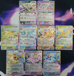 Eeveelution Double Rare Complete Set Prismatic Evolutions Pokemon TCG 9x... - Image 1