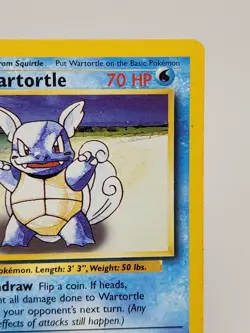 Pokemon Wartortle Card 42/102 Base Set Near Mint Condition Vintage WOTC - Image 3