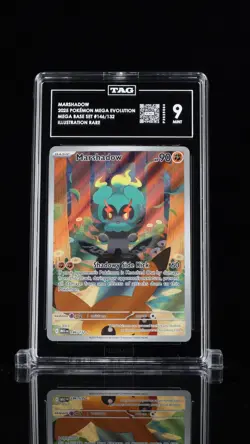 Pokemon TCG- 2025 Marshadow 146/132 IR Mega Evolution TAG 9 Mint - Image 1