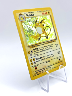 POKEMON TCG RAICHU HOLO BASE SET CARD RARE 14/102 - Image 2