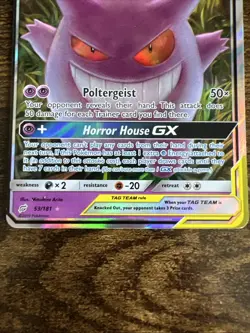 Pokemon TCG Gengar & Mimikyu GX Team Up Holo Ultra Rare - Image 3