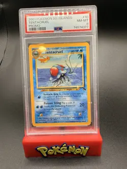 2001 POKEMON SOUTHERN ISLANDS PROMO #10 TENTACRUEL PSA 8 - Image 1