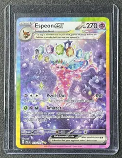 ESPEON EX 2025 POKEMON PRISMATIC EVOLUTIONS #155/131 SPECIAL ILLUSTRATION RARE - Image 1