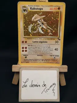 Carte pokemon holo - Kabutops 9/62 - Etat : Occasion - Wizards Fossile francais - Image 1