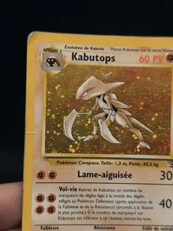 Carte pokemon holo - Kabutops 9/62 - Etat : Occasion - Wizards Fossile francais - Image 4