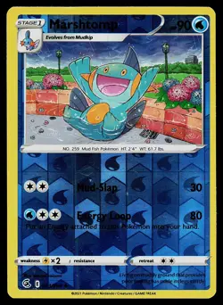 Pokemon SWSH08: Fusion Strike 063/264 Marshtomp Reverse Holo - Image 1
