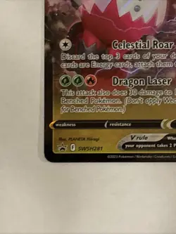 Pokemon TCG Regidrago V Sword & Shield Promo SWSH281 Black Star Promo NM - Image 5