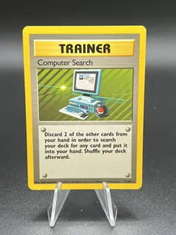 Pokemon Computer Search 71/102 BS Base Set Unlimited LP HB1 - Image 1