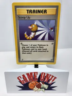 Pokemon Scoop Up 78/102 Base Set Trainer Rare Unlimited LP - Image 1