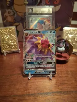 Pokemon TCG Starmie GX 14/68 Hidden Fates Extended Art Ultra Rare Holo 2019 Nm - Image 1