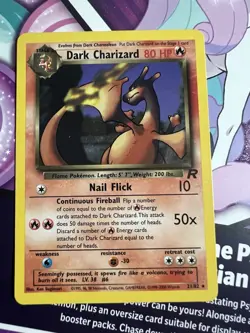 2000 Pokemon Team Rocket Dark Charizard #21/82(unplay)-non Holo Nm-MnT~Nice - Image 1
