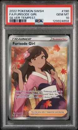 PSA 10 Furisode Girl 190/195 2022 Pokemon Silver Tempest Gem Mint Pokemon - Image 1