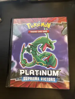 EMPTY Pokemon TCG Ultra Pro Supreme Victors 4 Pocket Page Binder 2009 Rayquaza - Image 1