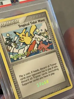 Pokemon 2005 Tropical Tidal Wave Stamped STAFF World Championships PSA 10 GEM MT - Image 4
