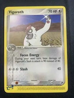 Vigoroth 52/100 Pokemon Sandstorm Non Holo Ereader Vintage LP - Image 1
