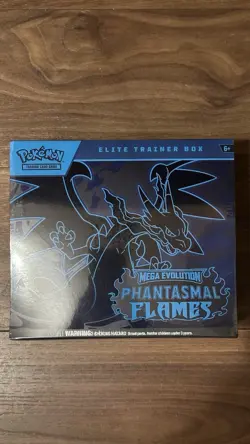 Pokemon Mega Evolution Phantasmal Flames Elite Trainer Box Brand New Sealed - Image 1