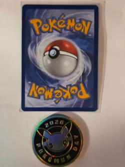 Pikachu 051/162 Stamped 30th Anniversary Promo and Pokemon Day 2026 Coin - Image 2