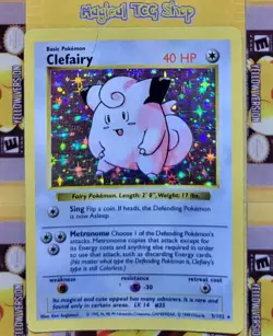 Pokemon Clefairy Base Set Shadowless Holo Rare 5/102 WOTC 1999 PL - Image 1