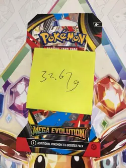 (VERY HEAVY) 32.67g Pokemon TCG Mega Evolution Sleeved Booster Pack (SEALED)✅ - Image 2