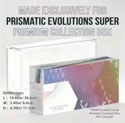 Acrylic Case For Pokemon Prismatic Evolutions Super Premium Collection SPC - Image 3