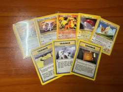 🔥LOT OF 8 LP Pokemon TCG Gym Heroes / Gym Challenge Vintage - Image 1