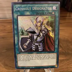 Yugioh CROSSOUT DESIGNATOR Prismatic Secret Rare MP22-EN265 Near Mint - Image 1