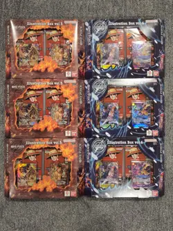(6) Bandai One Piece Illustration Boxes Vol. 5 & Vol. 6 Lot New Sealed - Image 1