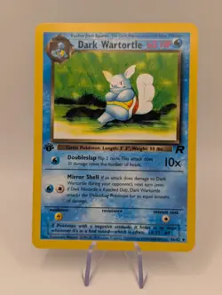 Squirtle & Dark Wartortle 1st Edition Pokemon Team Rocket Cards - NM/LP+ - Image 3