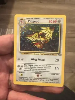 Pidgeot 8/64 Holo Rare Jungle Set Unlimited Edition Pokemon Card 1999 WOTC - Image 1
