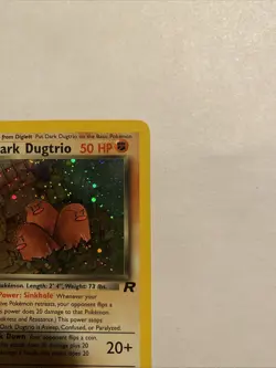 1999-2000 Pokemon Card Team Rocket Dark Dugtrio 6/82 1st Edition Holo Rare - LP - Image 3